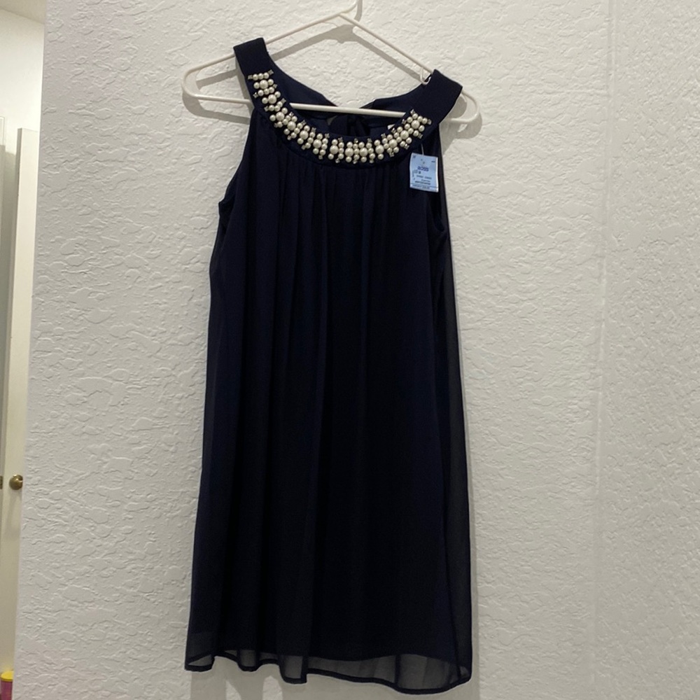 ⬇️PRICE DROP ⬇️
Sweet Storm - Dark Blue Flowy Dress - size M - Picture 1 of 6